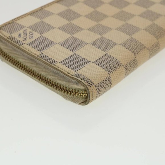 LOUIS VUITTON Damier Azur Zippy Wallet Long Wallet LV Auth th3350 - Picture 9 of 16